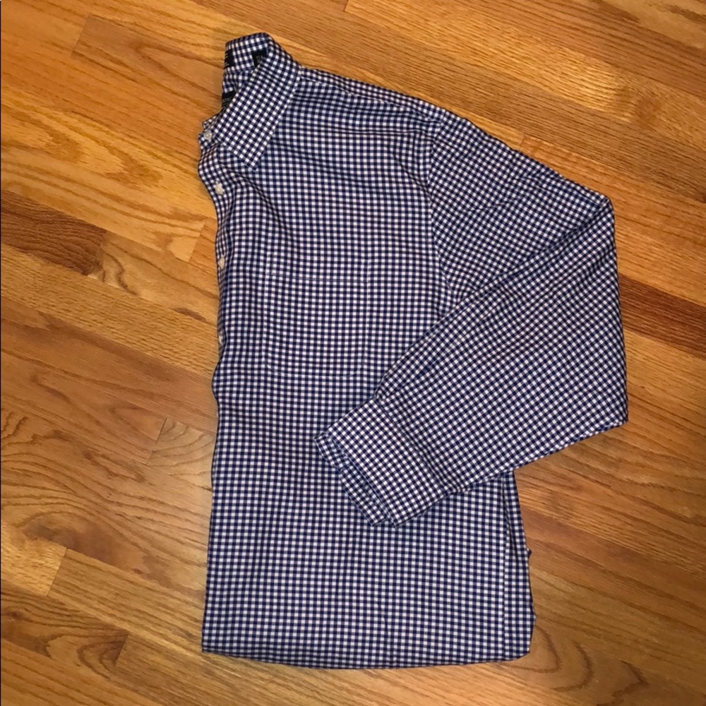 Nordstrom Men’s Shop Blue Gingham Dress Shirt
